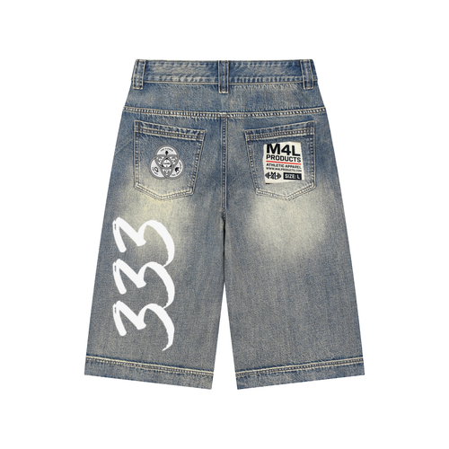 Divine Arrival Baggy Denim Shorts