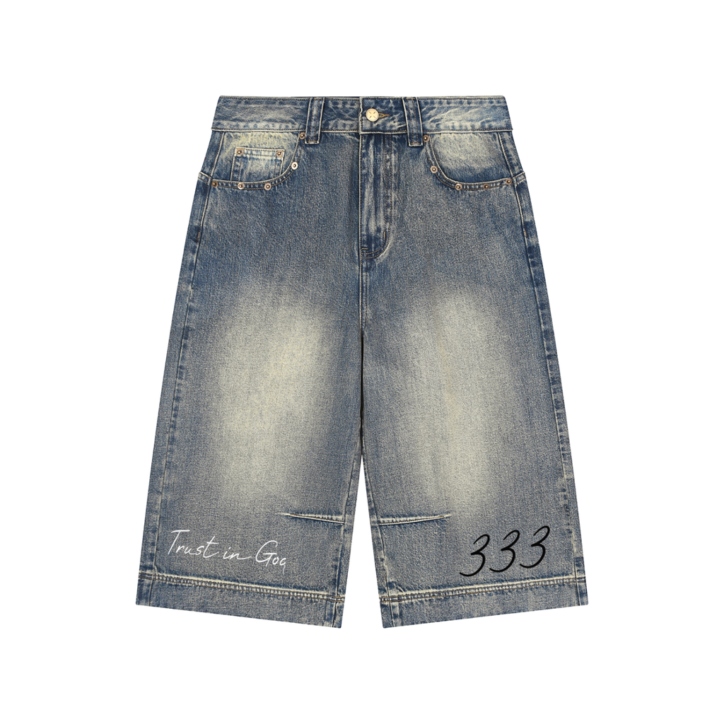 Divine Arrival Baggy Denim Shorts