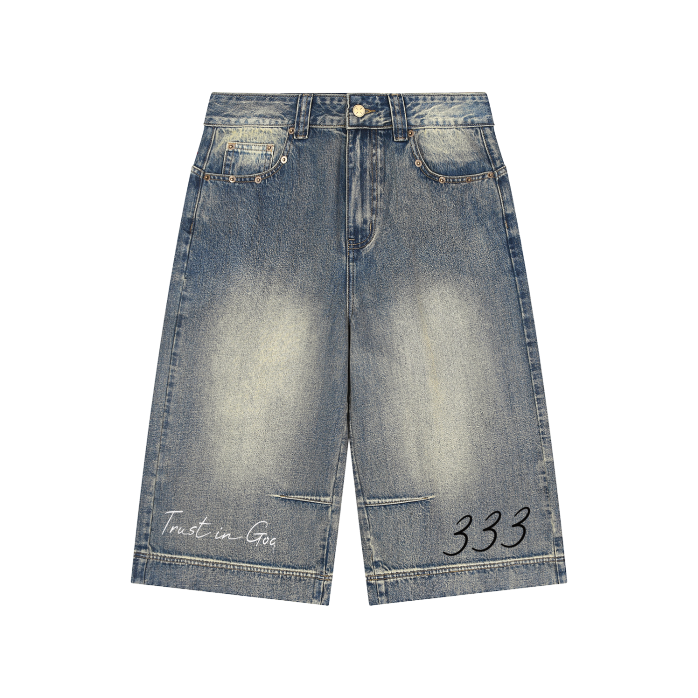 Divine Arrival Baggy Denim Shorts